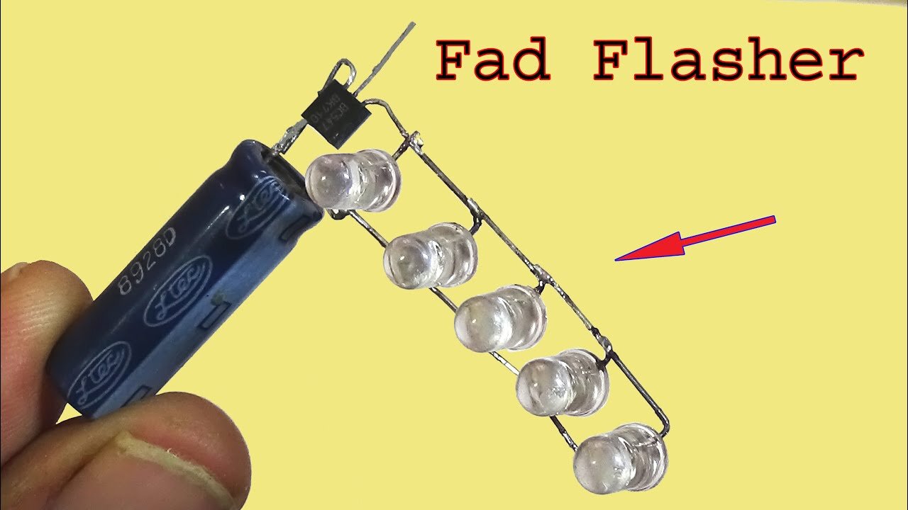 Bike Fad Flasher using BC547, awesome electronics diy project