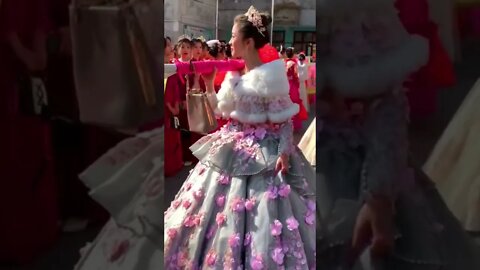 Local Chinese Girl Is Queen For A Day