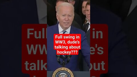 Joe Biden talks about hockey as the world collapses around us. #joebiden #kamalaharris 🇺🇸