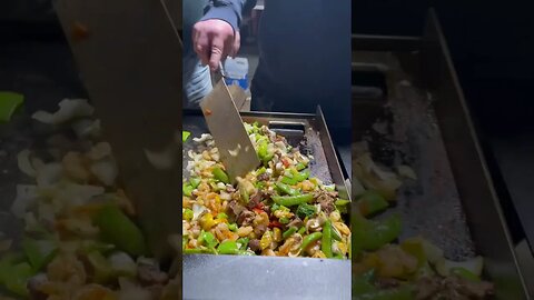 Stir Fry on the flat top.