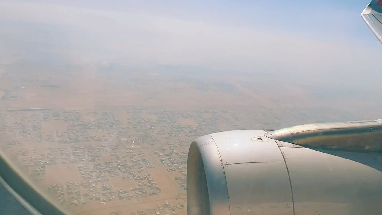 flying above sharjah UAE