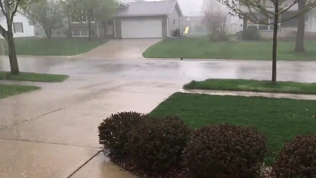 Hail spotted on the south side of Milwaukee