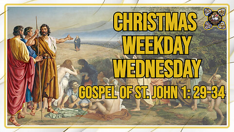 Comments on the Gospel of the Christmas Weekday - Wednesday Jn 1, 29-34