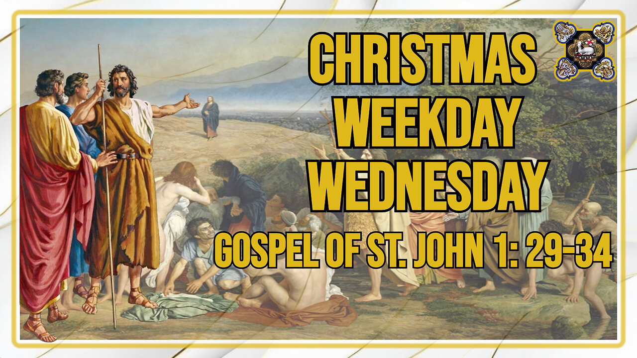 Comments on the Gospel of the Christmas Weekday - Wednesday Jn 1, 29-34