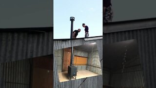 She’s SUPER EXCITED, our NEW chimney install!🔥#shorts #viral #tiktok #trending