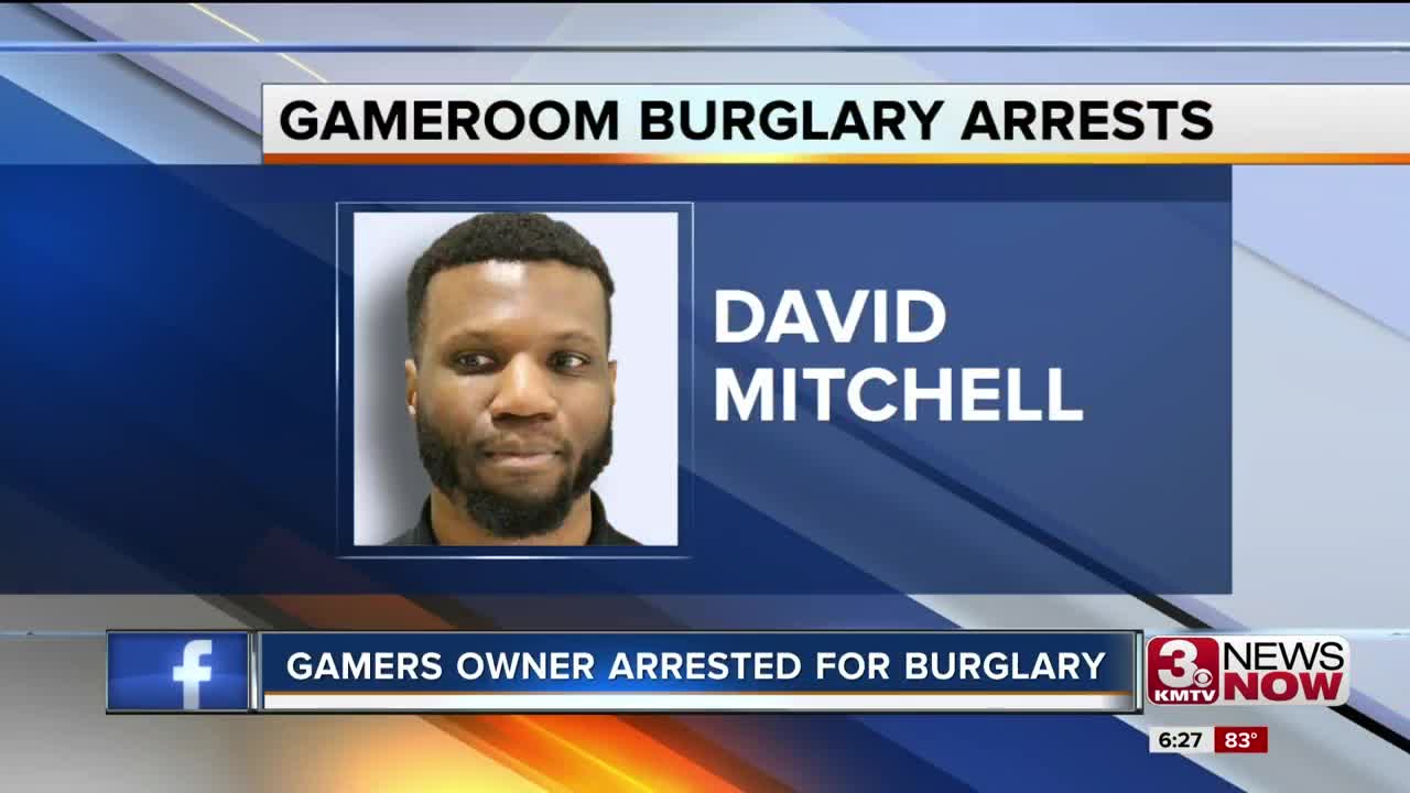 Gamers owner arrested for burglary