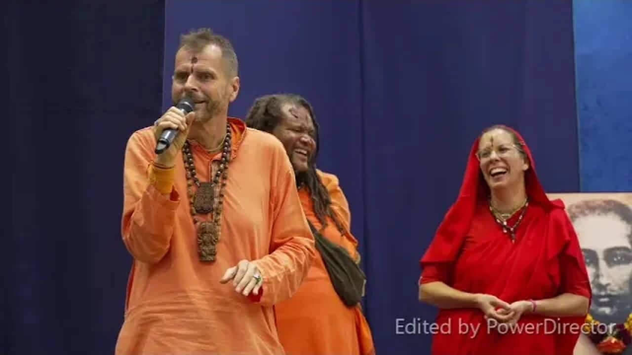 Swami Madhava fala sobre o Holy Lake Festival em SVD após a Gayatri Yagna, 28 Agosto 2022