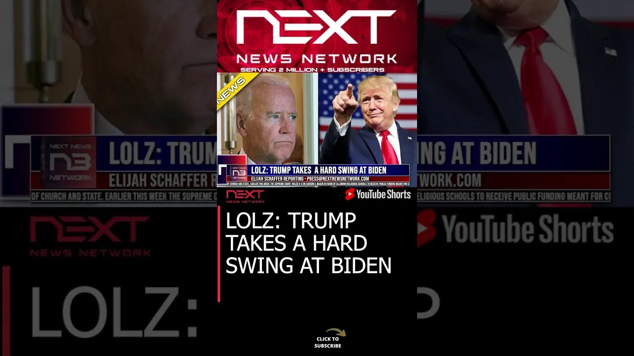 LOLZ: TRUMP TAKES A HARD SWING AT BIDEN #shorts