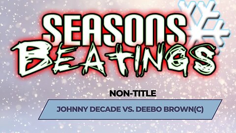 SWA Seasons Beatings|Johnny Decade vs Deebo Brown(C)|WWE2K22