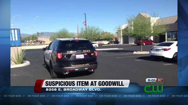 TPD: Suspicious item found at Goodwill