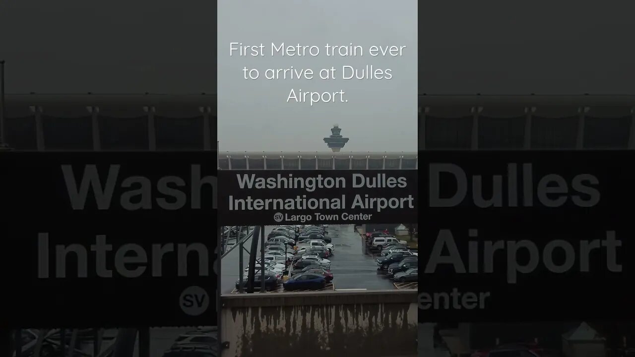 Metro Subway service starts at Dulles Airport.