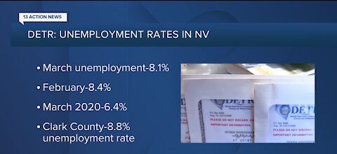 DETR reports more people went back to work in March