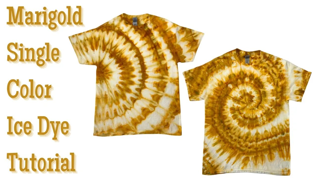 Tie-Dye Pattern: Marigold Side Fanfold & Spiral