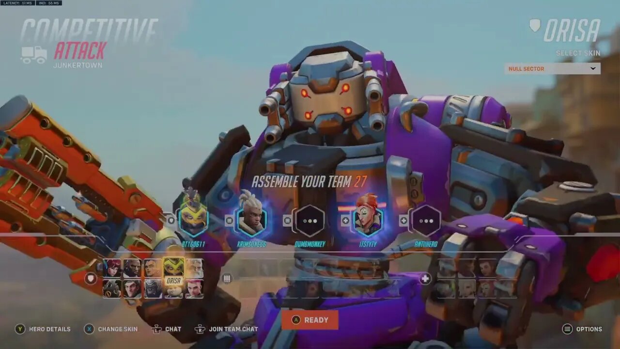 Overwatch tank work