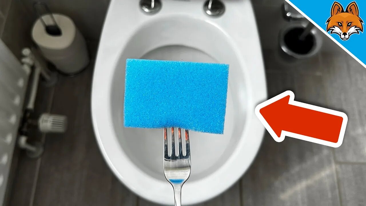 How to clean your TOILET with a FORK💥(You will THANK ME FOREVER)🤯