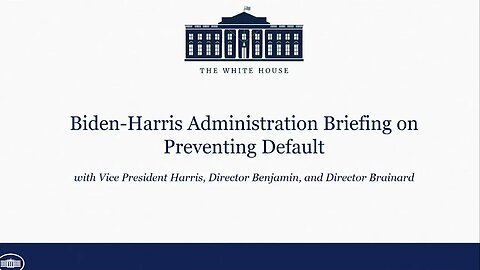 Kamala Harris' Debt Limit Briefing Off To Great Start With "Technical Difficulties" After 2 Minutes