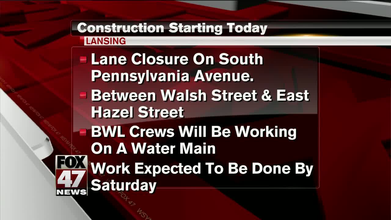 Road work on Pennsylvania Avenue