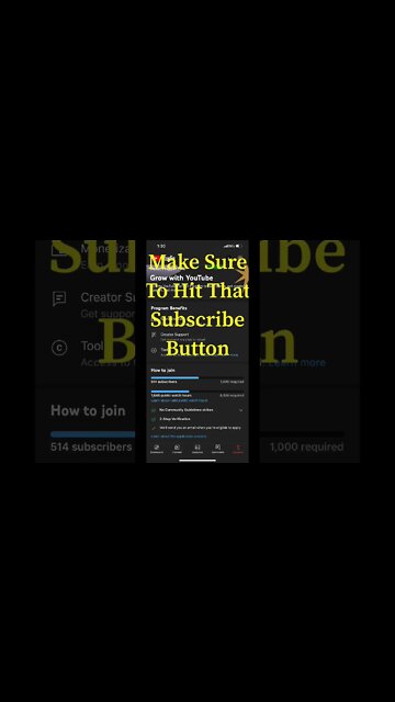 Support The Channel #youtubeshorts