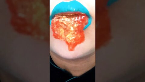 💙👅 EMOJI ASMR #emojifoodchallenge #eatingsounds #asmreating #makansesuaiemoji #asmr #mukbang