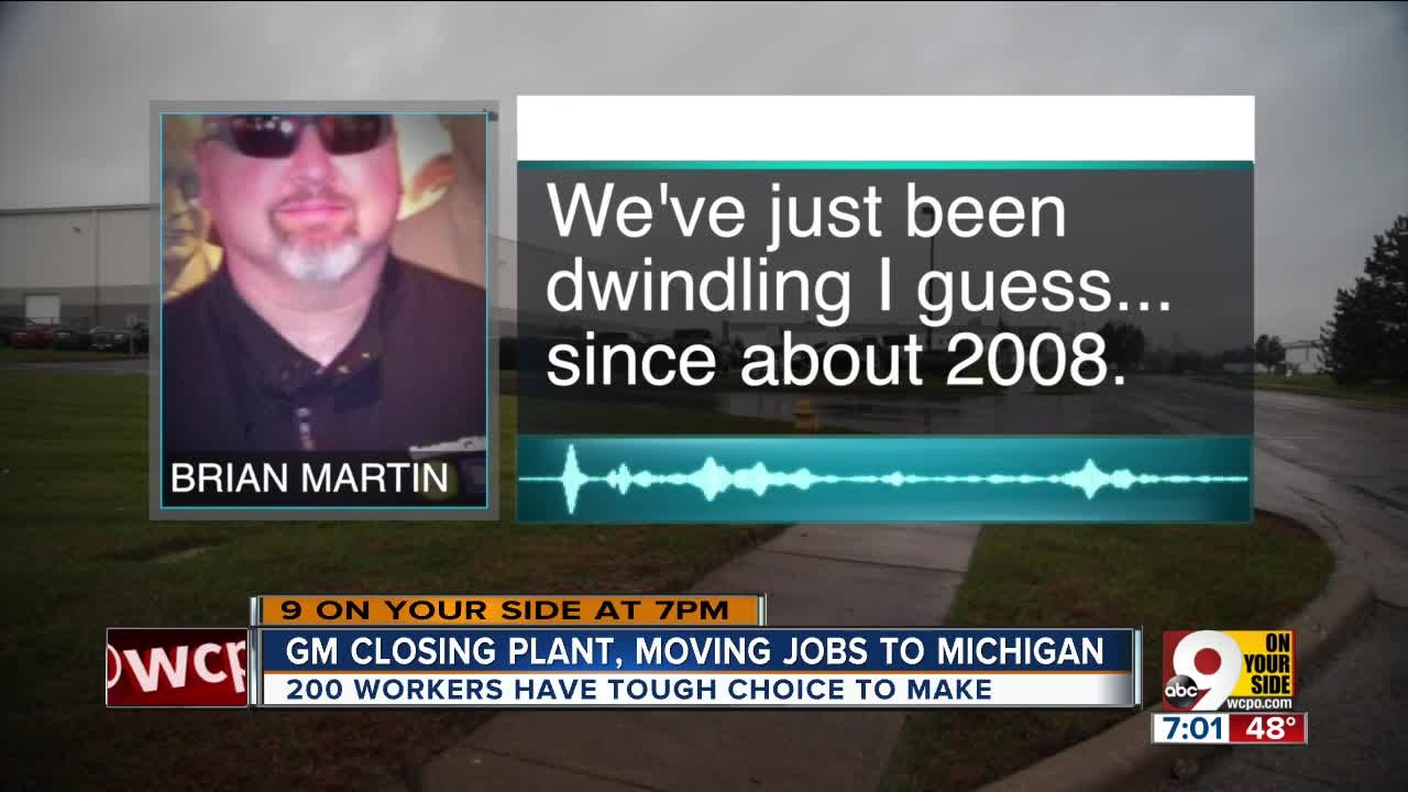 With GM plant closing, workers face tough choice