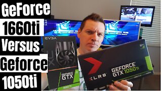 TOP GEFORCE GPUS IN 2021- 1660TI VS 1050TI - COMPARISON TEST