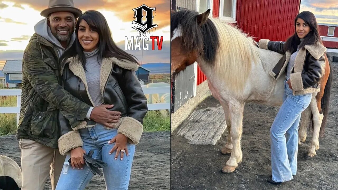 Mike Epps Thinks He's A Real Icelandic Cowboy While Horseback Riding Wit Wife Kyra! 🏇🏾