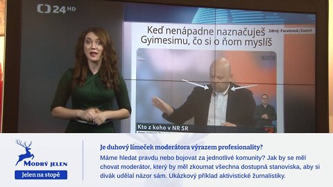 Je duhový límeček moderátora výrazem profesionality?