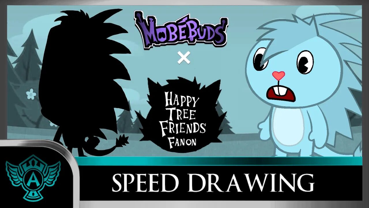 Speed Drawing: Happy Tree Friends Fanon - Spine | Mobebuds Style