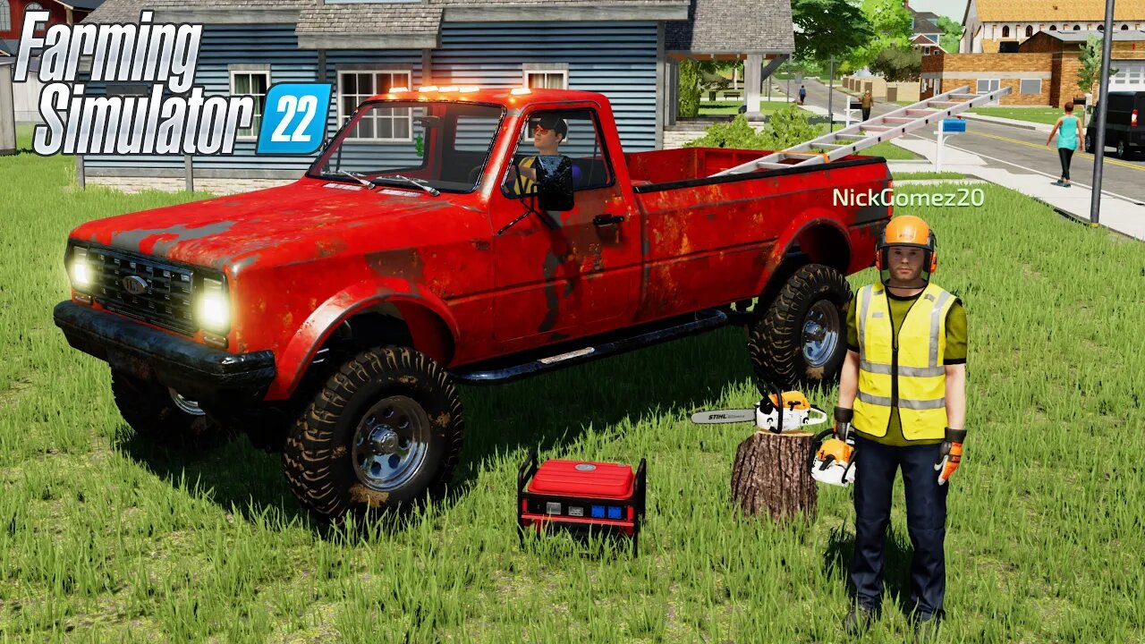 I STARTED A TREE SERVICE COMPANY WITH $0 AND A TRUCK | FARMING SIMULATOR 22