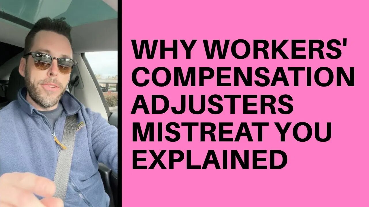 Injury Lawyer Explains Why Workers Comp Adjusters Treat Workers Poorly #law #lawyer