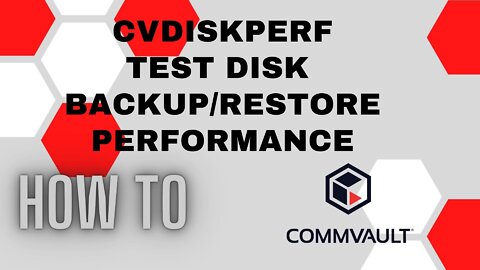 CVDiskPerf test Disk backup/restore performance