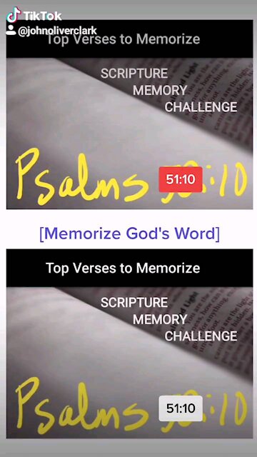 Top Verses To Memorize, Psalms 51:10