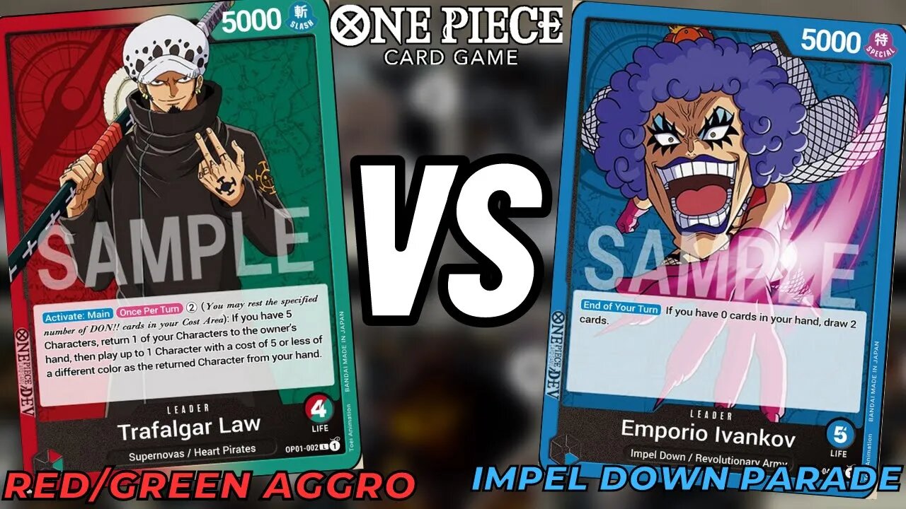 (OP02) Ivankov Vs Law | One Piece Card Game Gameplay | OPTCG SIMULATOR