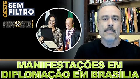 Protestos contra lula na diplomação dos eleitos em Brasília [FIUZA]