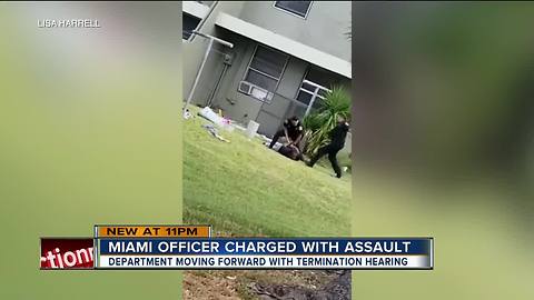 Florida police officer charged with assault denies kicking suspect in the head