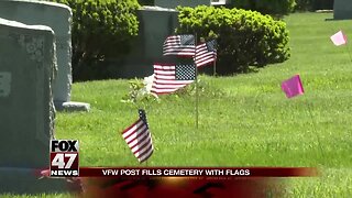 VFW fills local cemetery with American flags