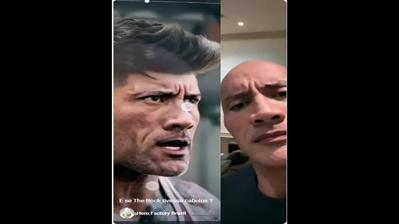 E se The Rock tivesse cabelos ?