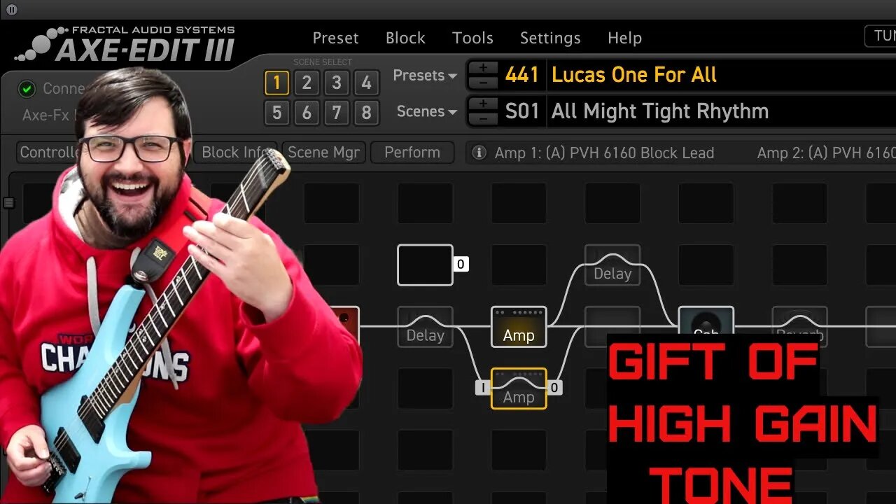 Gift Of Tone : One For All High Gain Preset For The Fractal Audio Axe FX III | FM3 | FM9