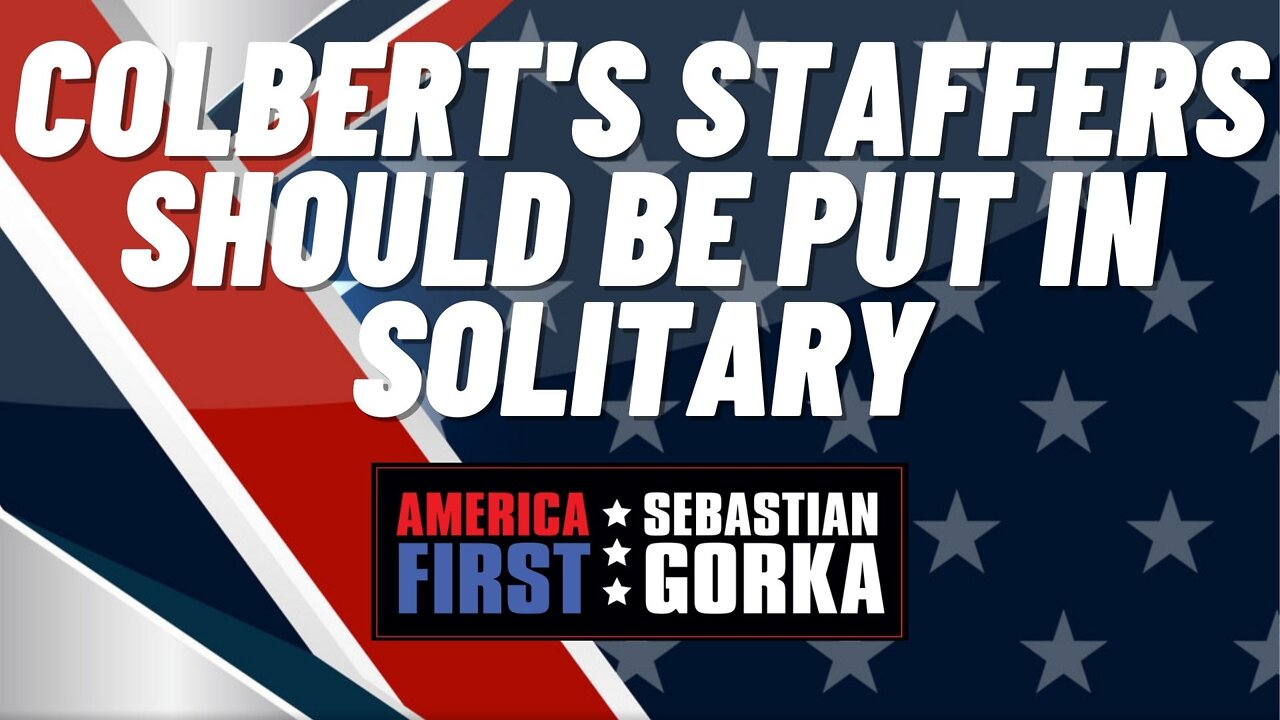 Colbert's staffers should be put in Solitary. John Solomon with Sebastian Gorka on AMERICA First