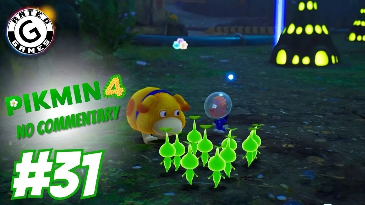 Pikmin 4 No Commentary - Part 31 (Misshapen Pond Night Expedition)