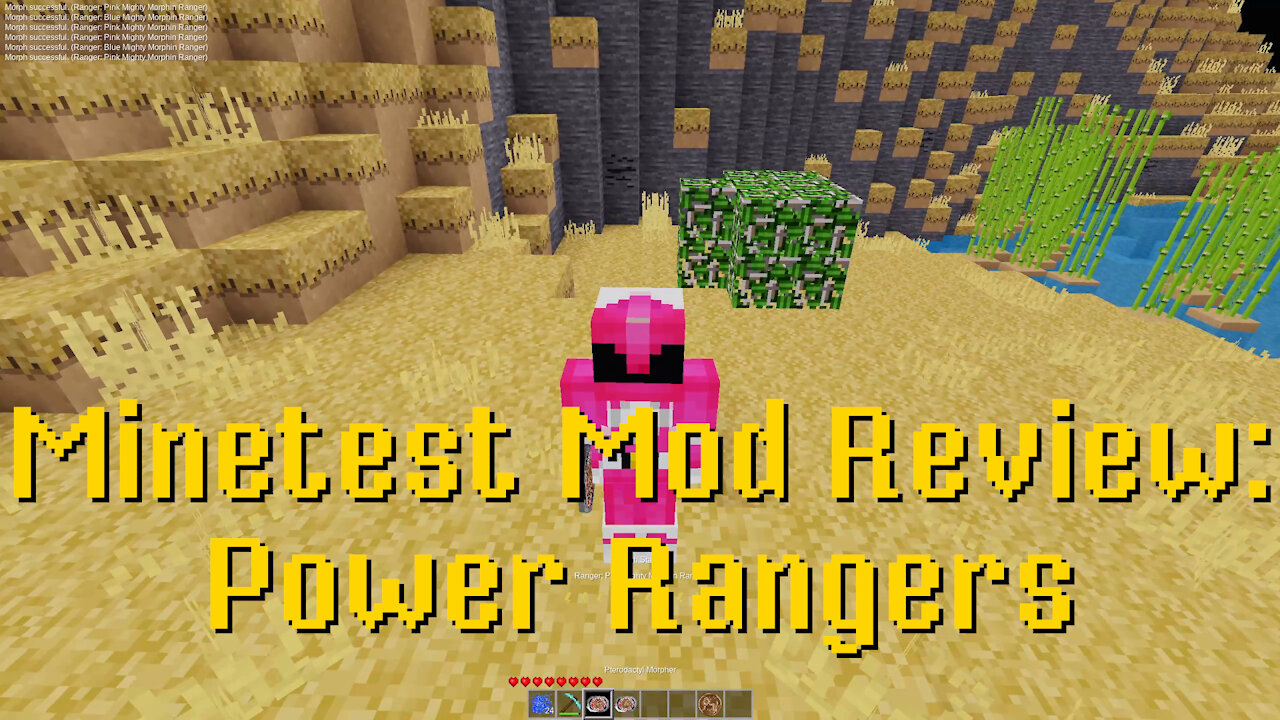 Minetest Mod Review: Power Rangers