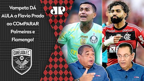 "PODE VER! O que os CARAS do Flamengo NÃO AGUENTAM contra o Palmeiras é..." Vampeta DÁ AULA a Flavio