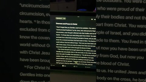 The Oneness and Peace of Christ Jesus!