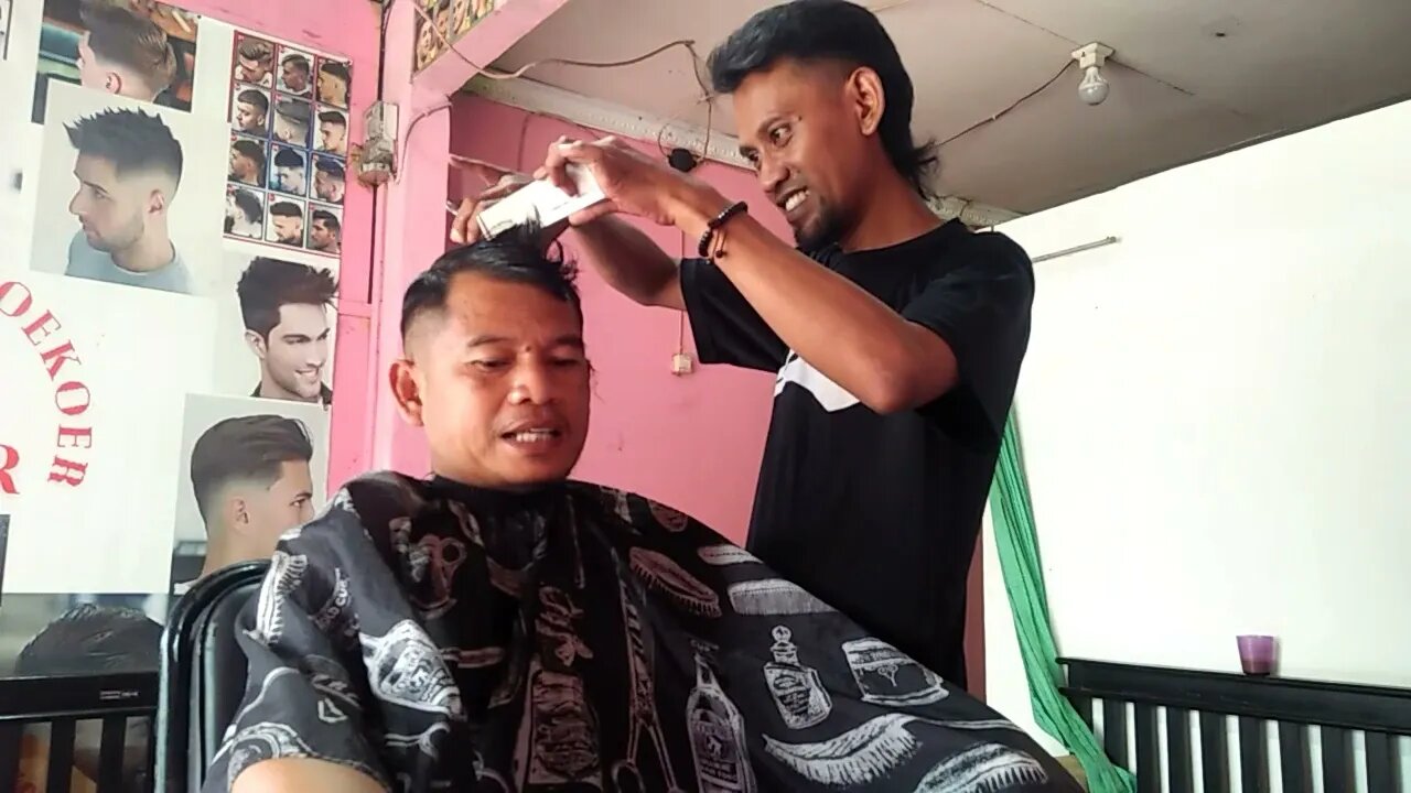 ASMR haircut 28 menit video pangkas rambut indonesia no edit