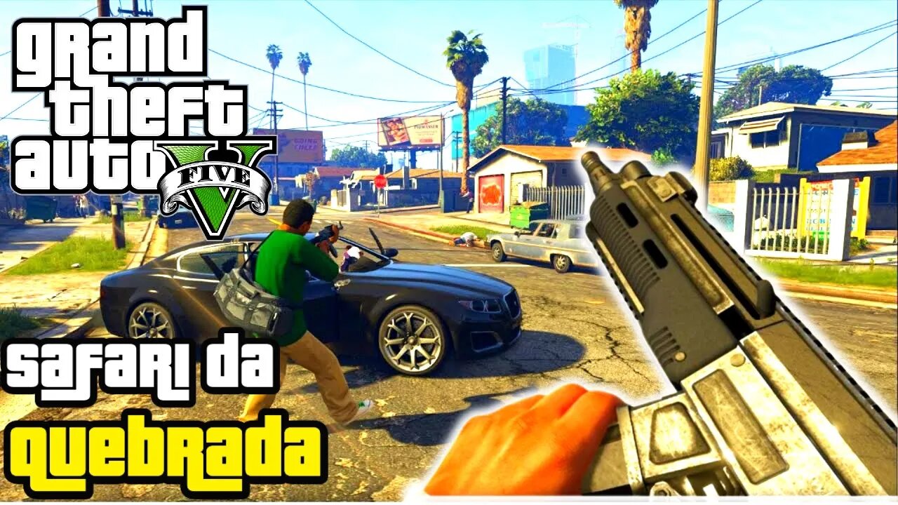 GTA V HISTÓRIA PARTE 25 - SAFARI NA QUEBRADA | FUGA DE JET SKI