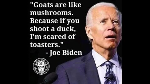 SLEEPY JOE AGREES WITH THE AMERICAN PEOPLE