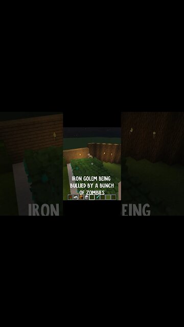 1000 zombies VS 1 iron golem in Minecraft