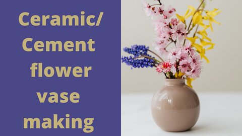 Beautiful Flower vase making | | Hand Made Craft