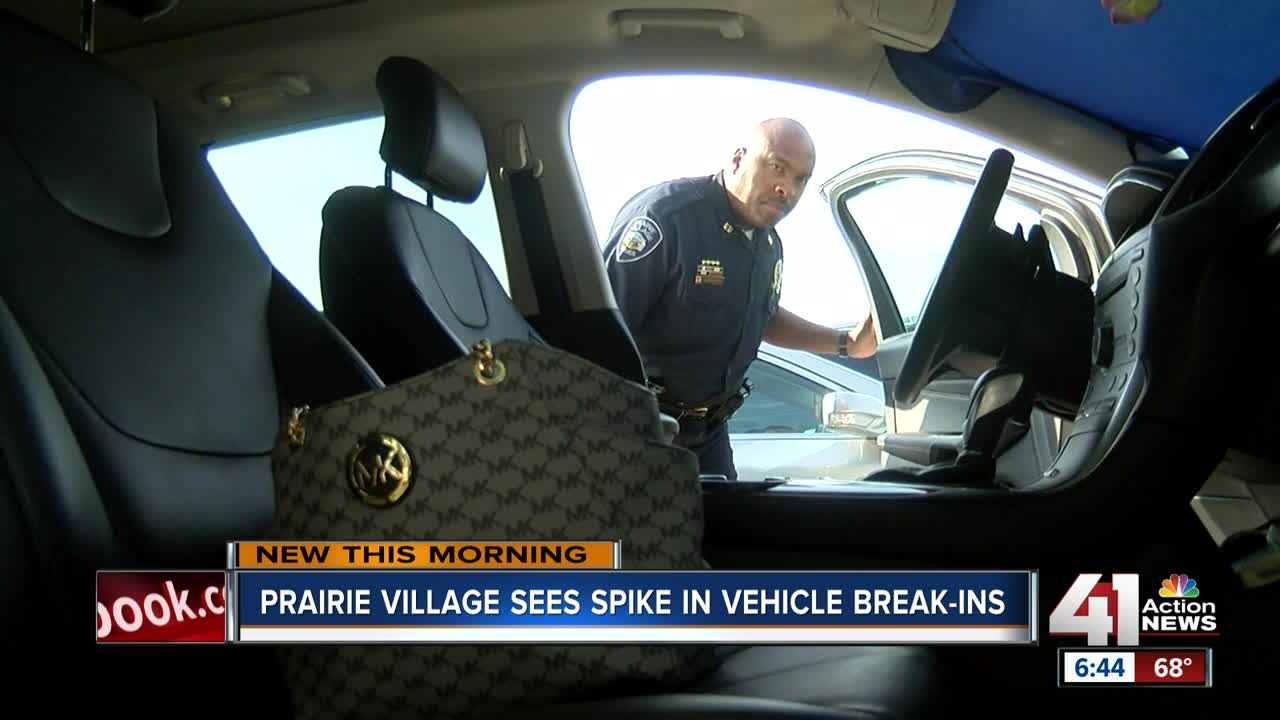 Prairie Village police use DNA, surveillance footage to fight spike in car break-ins