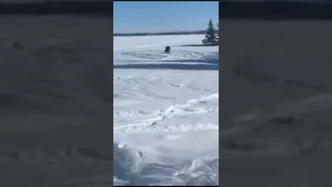 back when i almost flipped tim's snowmobile #shorts